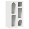 vidaXL Buffet ELST Blanc 59 x 35 x 100,5 cm Bois d'ing&eacute;nierie