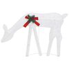 vidaXL Rennes de No&euml;l 6 pcs Blanc Blanc froid Maille