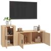 vidaXL Ensemble de meubles TV 2 pcs ch&ecirc;ne sonoma bois d'ing&eacute;nierie