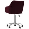 vidaXL Chaise pivotante de bureau Violet Tissu