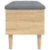 vidaXL Banc de rangement ch&ecirc;ne sonoma 82x42x46 cm bois d'ing&eacute;nierie