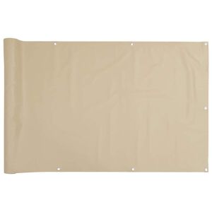 vidaXL &Eacute;cran de balcon Beige 120x400 cm Tissu Oxford