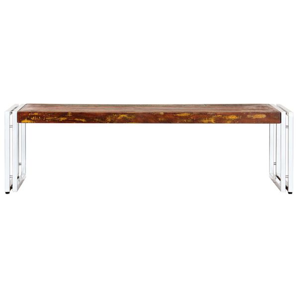 vidaXL Table basse 120x60x35 cm Bois de récupération solide