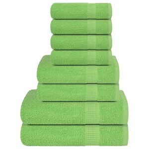 vidaXL Ensemble de serviettes FROGN 8 pcs vert pomme 360 g/m²