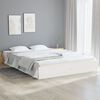 vidaXL Cadre de lit sans matelas blanc bois massif 200x200 cm