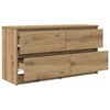 vidaXL Meuble TV ch&ecirc;ne artisanal 100x35x54 cm bois d'ing&eacute;nierie