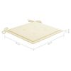 vidaXL Chaises de jardin lot de 4 avec coussins Bois d'acacia massif