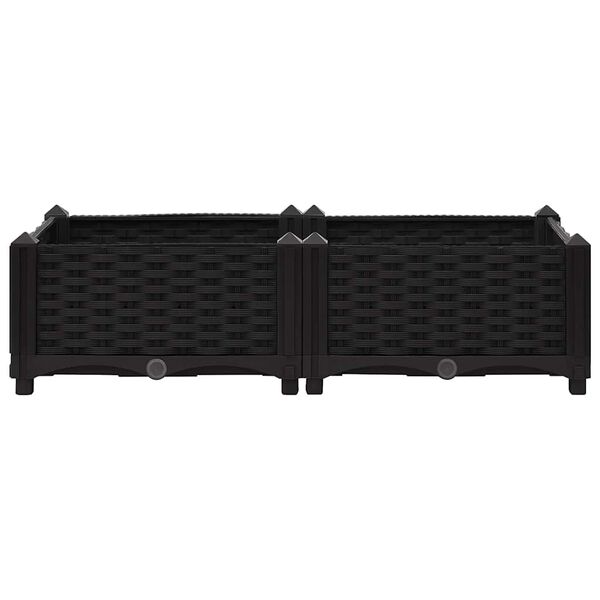 vidaXL Lit surélevé 80x40x23 cm Polypropylène