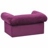 vidaXL Canap&eacute; pour chien avec tiroir Bordeaux 75x50x38 cm Peluche