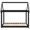 vidaXL Lit pour chien Noir 111x80x100 cm Bois de pin solide