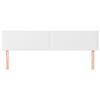 vidaXL T&ecirc;tes de lit Blanc 180x5x78/88 cm Similicuir