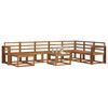 vidaXL Ensemble de canap&eacute;s d'ext&eacute;rieur 9 pcs Naturel