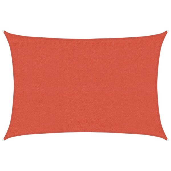 vidaXL Voile d'ombrage 160 g/m&sup2; rectangulaire terre cuite 3,5x5 m PEHD
