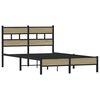 vidaXL Cadre de lit sans matelas ch&ecirc;ne sonoma 120x190 cm