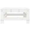 vidaXL Repose-pied de jardin blanc bois de pin massif