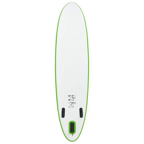 vidaXL Ensemble de planches SUP gonflables Vert et blanc