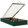 vidaXL Cadre de lit ottoman avec matelas vert foncé 80x200 cm velours