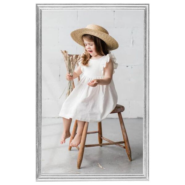 vidaXL Collage de cadres photo 3 pcs de table Argent&eacute; 10x15 cm MDF