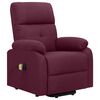 vidaXL Fauteuil de massage Violet Tissu