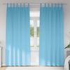vidaXL Rideaux occultants avec anneaux 2 pcs Bleu clair 260 x 140 cm