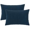 vidaXL Housse de coussin 2 pc HEERLEN Bleu 30 x 50 cm