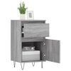 vidaXL Buffets 2 pcs sonoma gris 40x35x70 cm bois d'ing&eacute;nierie