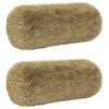 vidaXL Coussin avec oreiller HEERLEN 2 pi&egrave;ces Gris clair Fleece PV