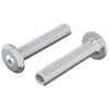 vidaXL Vis de verrou Uni 2 pi&egrave;ces Argent&eacute; M6 x 30 mm Acier