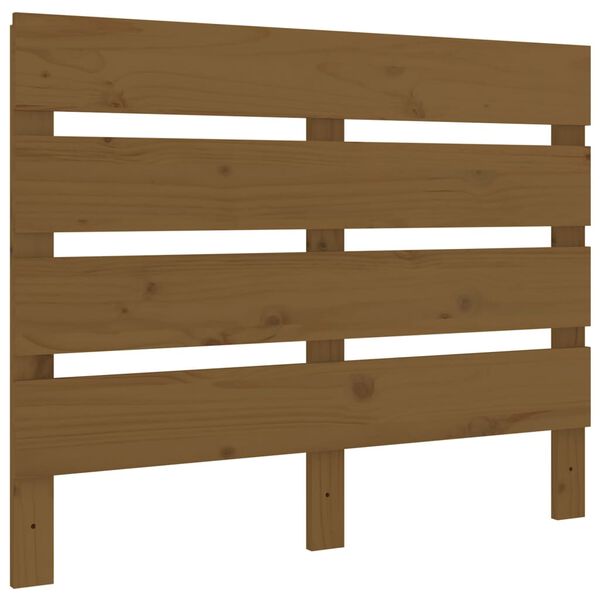 vidaXL T&ecirc;te de lit Marron miel 75x3x80 cm Bois massif de pin