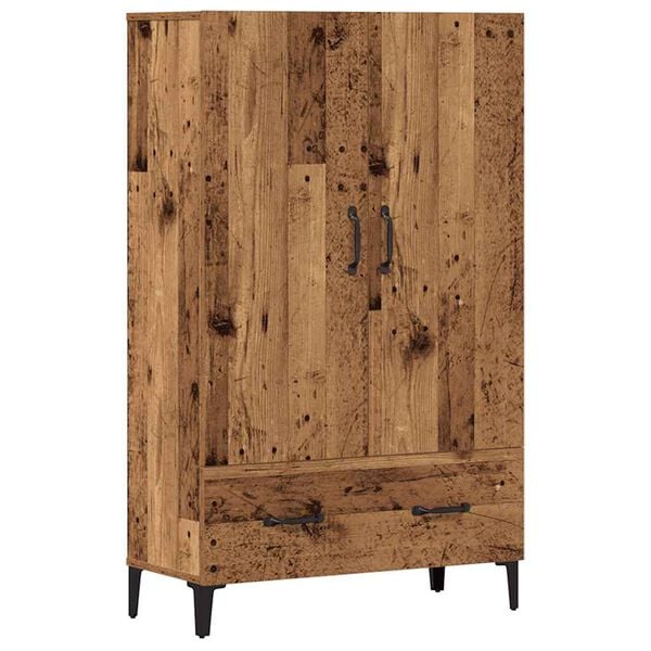 vidaXL Buffet haut vieux bois 70x31x115 cm bois d'ing&eacute;nierie