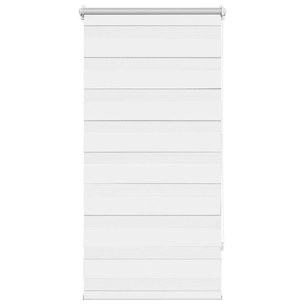 vidaXL Store v&eacute;nitien z&eacute;br&eacute; 60,9 x 120 cm, largeur du tissu 56,7 cm, blanc