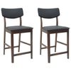 vidaXL Chaises de salle &agrave; manger 2 pcs Marron Clair 48 x 49 x 95 cm