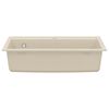 vidaXL &Eacute;vier de cuisine Granit Seul lavabo Beige