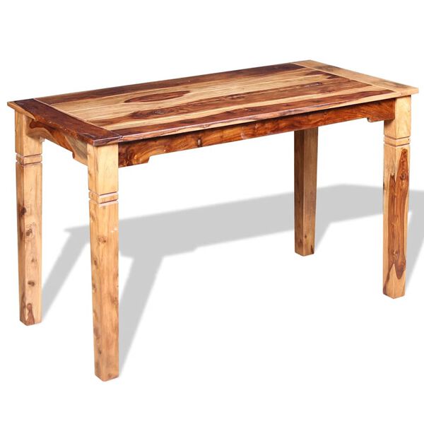 vidaXL Table &agrave; manger Bois massif 120x60x76 cm