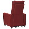 vidaXL Fauteuil de massage Rouge bordeaux Tissu