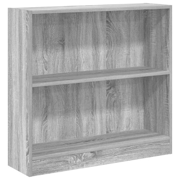 vidaXL Biblioth&egrave;que sonoma gris 80x24x76 cm bois d'ing&eacute;nierie