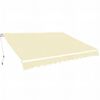vidaXL Auvent pliable manuel 600 cm Cr&egrave;me