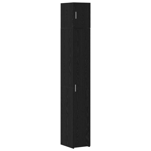 vidaXL Cabinet de rangement slim Chêne noir 30 x 42.5 x 225 cm