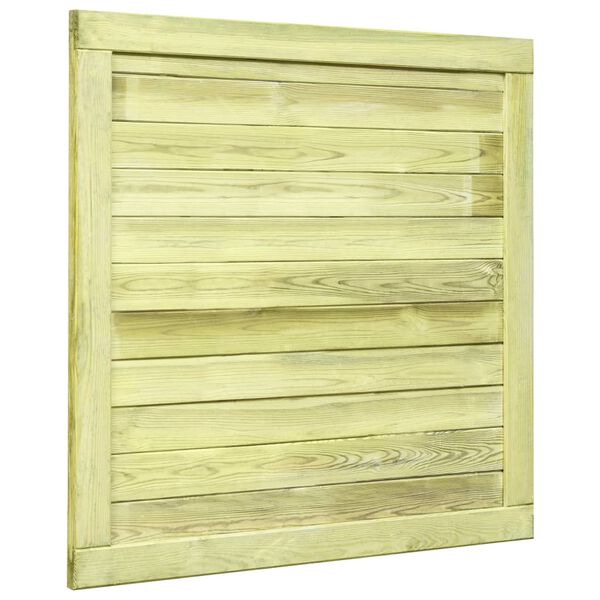 vidaXL Portail de jardin Bois de pin impr&eacute;gn&eacute; 100x100 cm