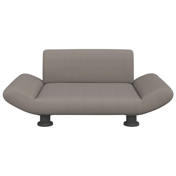 vidaXL Lit pour chien taupe 70x45x28 cm tissu