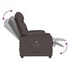 vidaXL Fauteuil Marron fonc&eacute; Tissu