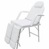 vidaXL Fauteuil pour traitement facial Similicuir 185x78x76 cm Blanc