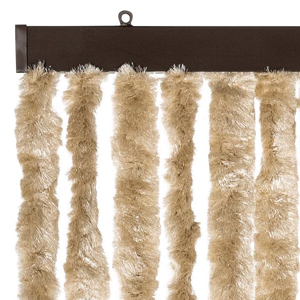 vidaXL Rideau anti-mouches beige 100x230 cm chenille