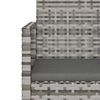 vidaXL Mobilier d'ext&eacute;rieur 3 pcs avec coussins R&eacute;sine tress&eacute;e Gris