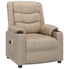 vidaXL Fauteuil de massage &eacute;lectrique Cappuccino Similicuir