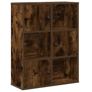 vidaXL Biblioth&egrave;que ch&ecirc;ne fum&eacute; 60x24x76,5 cm bois d'ing&eacute;nierie