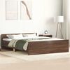 vidaXL Cadre de lit sans matelas ch&ecirc;ne marron 135x190 cm