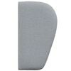vidaXL Oreille de t&ecirc;te de lit Gris clair 40 x 23 x 6 cm tissu