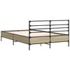 vidaXL Cadre de lit sans matelas ch&ecirc;ne sonoma 120x190 cm