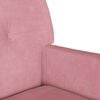 vidaXL Banc Chesterfield Rose 112 x 65.5 x 75 cm Velours